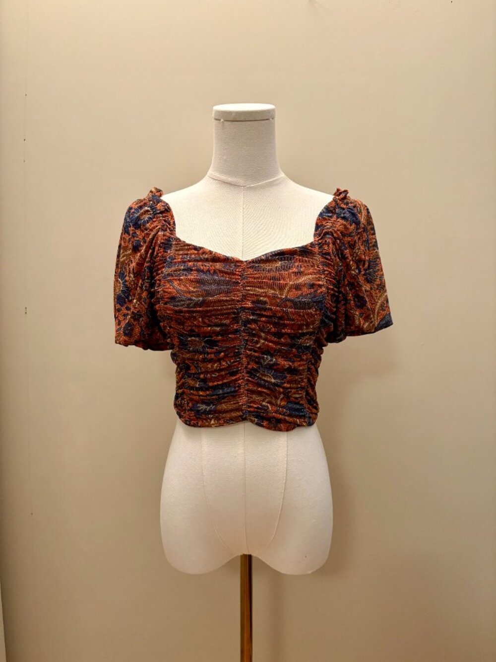 House of Harlow 1960 Floral Puff Sleeve Blouse